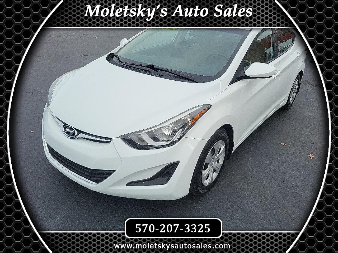 2016 Hyundai Elantra 4dr Sdn Auto SE (Alabama Plant)