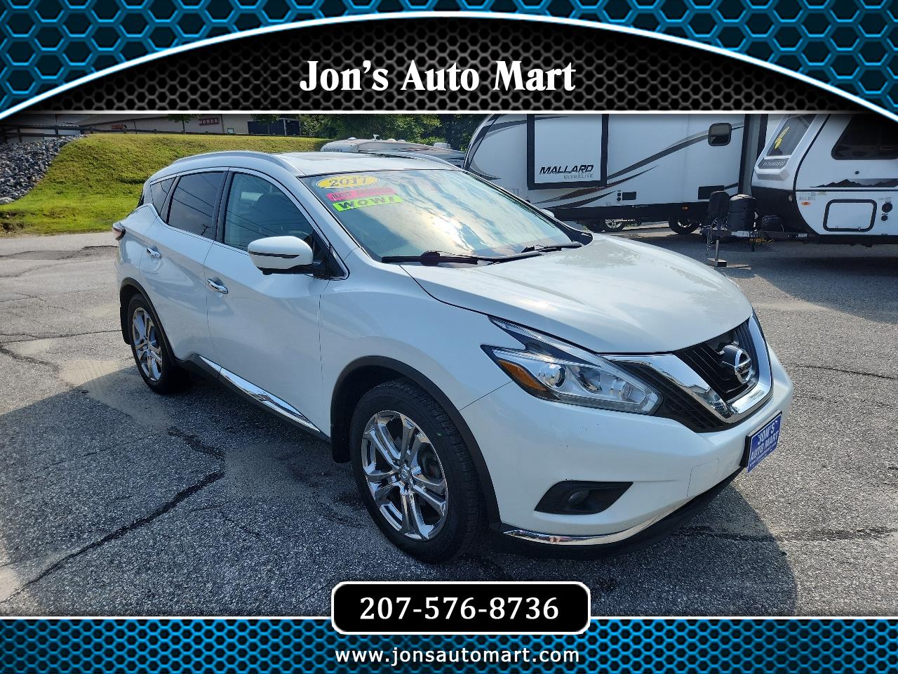 Used 2017 Nissan Murano Platinum AWD for Sale in Lewiston ME 04240 Jon