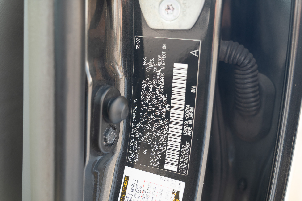 Toyota 4Runner 4WD 4dr V8 Limited (Natl) 2007