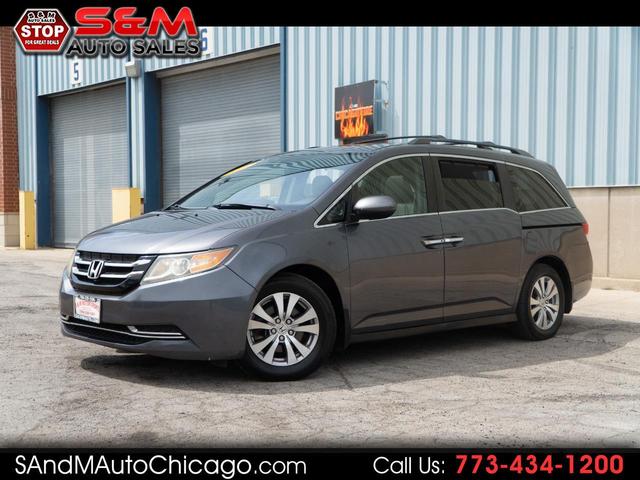 Gray 2015 Honda Odyssey EX-L FWD Minivan Front-Wheel Drive Automatic