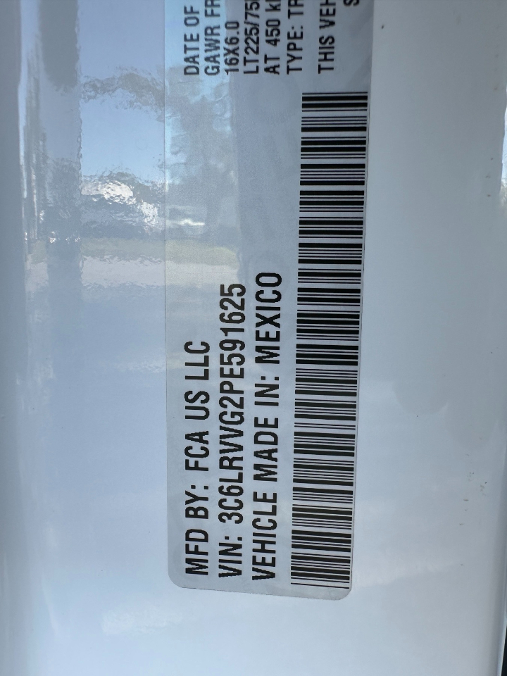 RAM ProMaster Cargo Van 2500 Low Roof 136" WB 2023 RAM ProMaster Cargo Van 2500 Low Roof 136" WB 2023