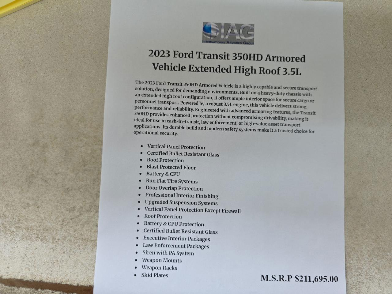 Ford Transit Cargo Van  2023 Ford Transit Cargo Van  2023