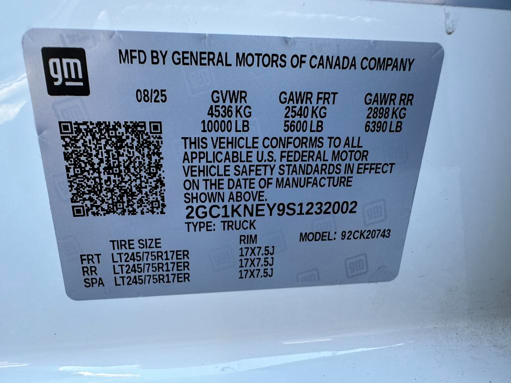 Chevrolet Silverado 2500HD 4WD Crew Cab 159" LT 2025