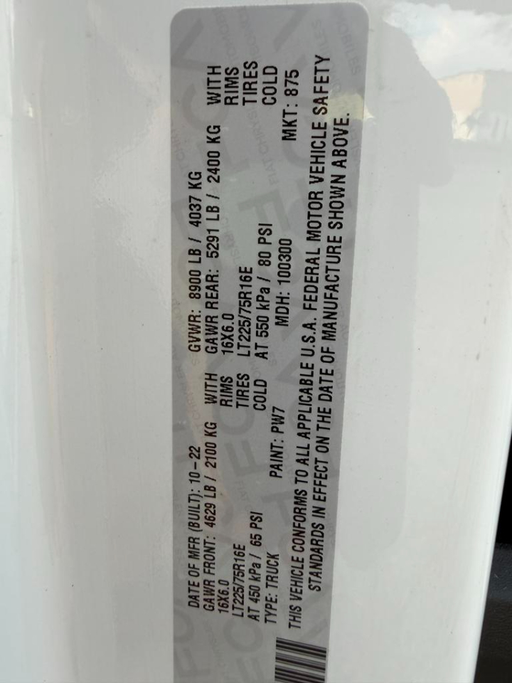 RAM ProMaster Cargo Van 2500 High Roof 159" WB 2023