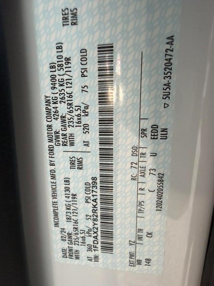 Ford Transit Passenger Wagon T-350 148" Low Roof XLT RWD 2024