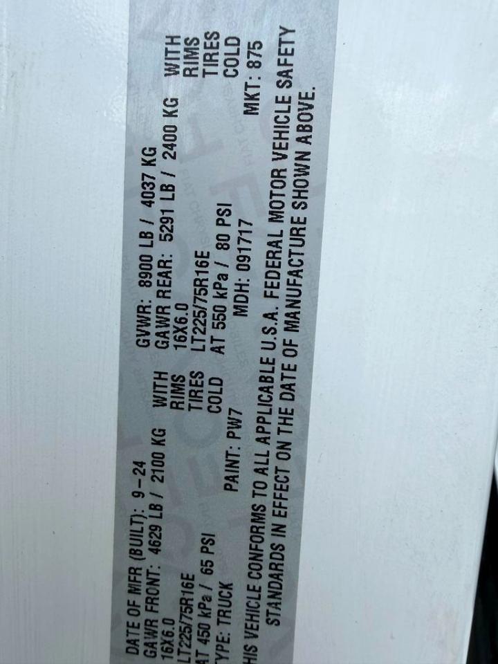 RAM ProMaster Cargo Van Tradesman 2500 High Roof 159" WB w/Pass Seat 2025