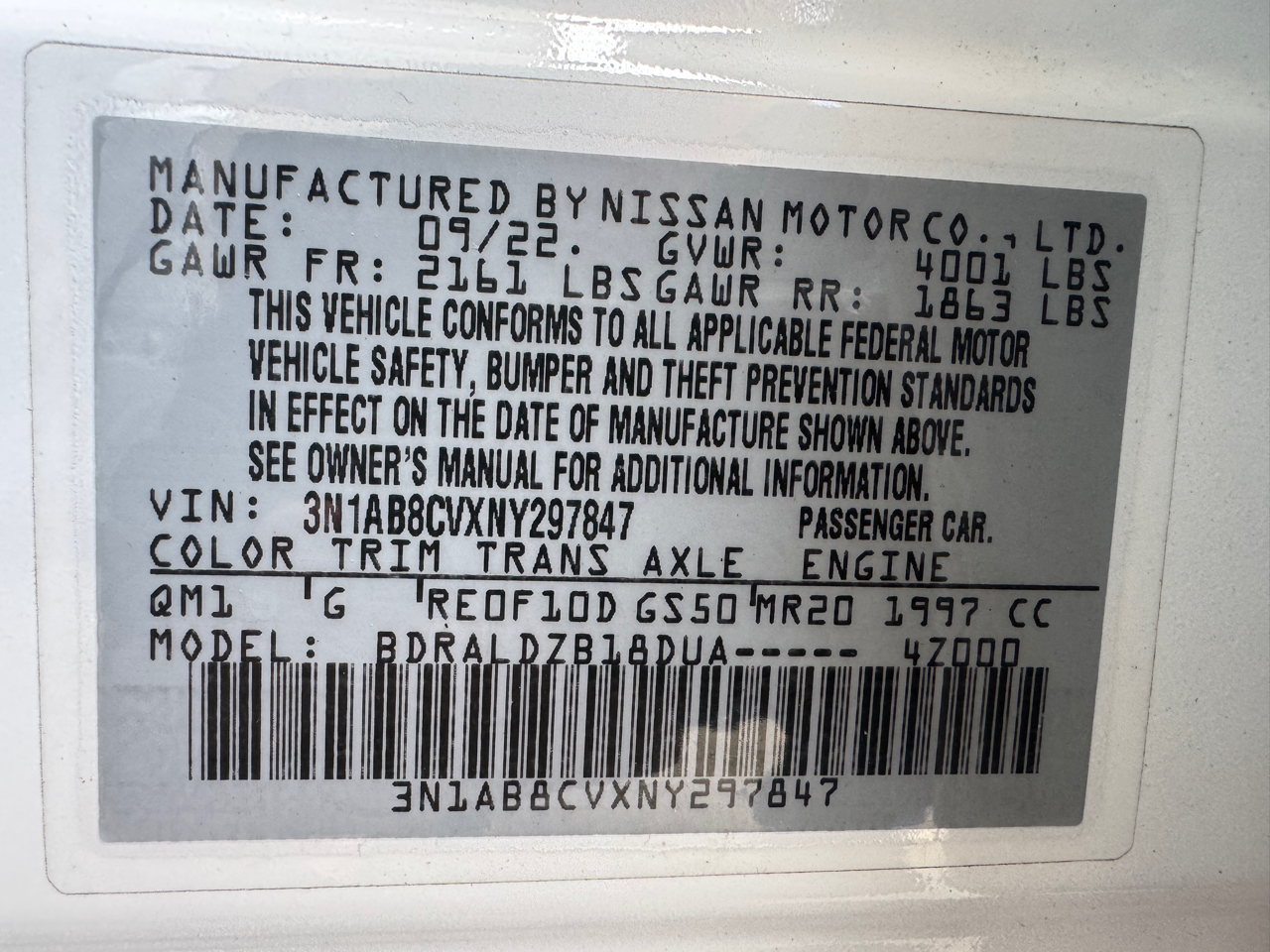 Nissan Sentra SV 2022 Nissan Sentra SV 2022