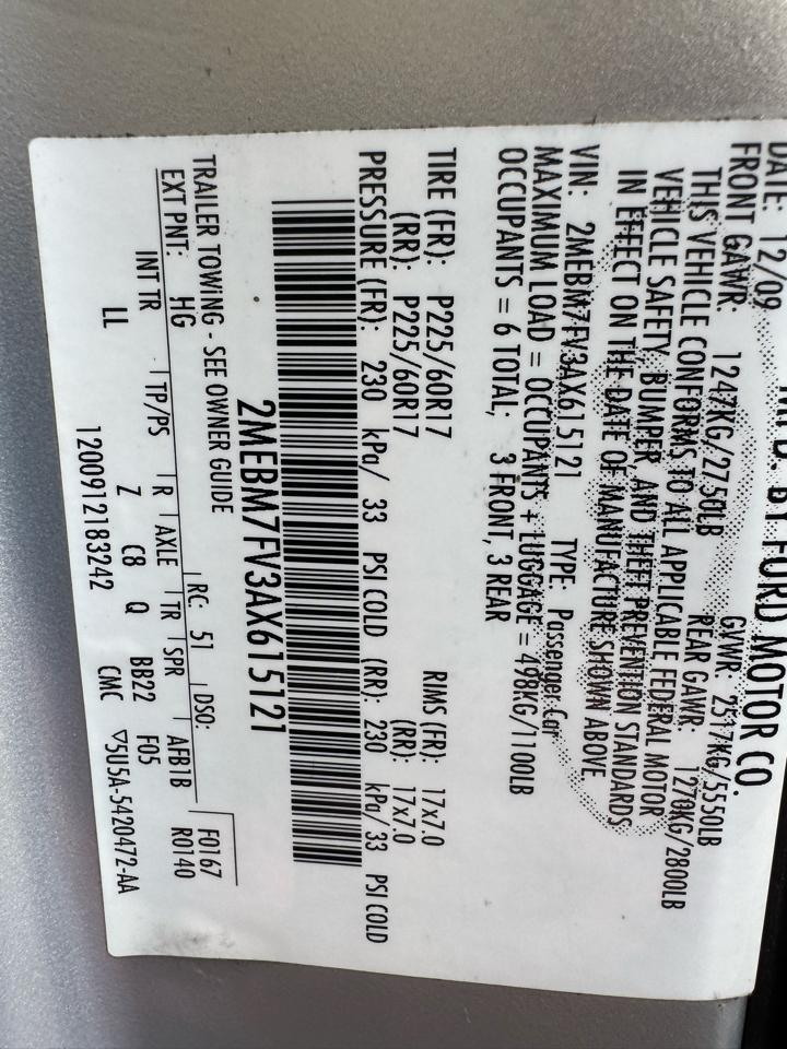 Mercury Grand Marquis LS 2010