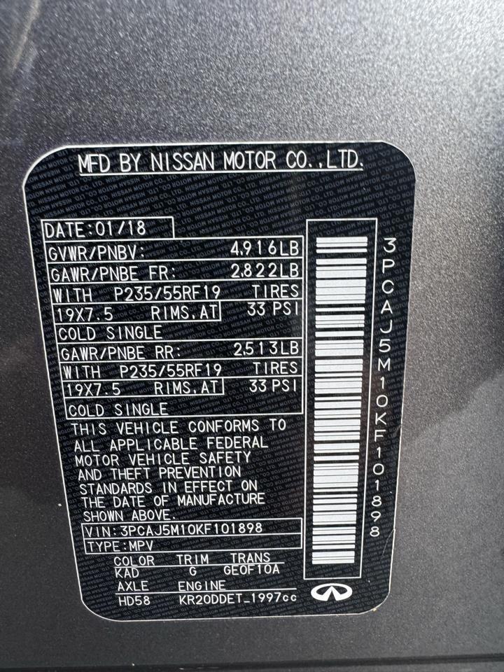 Infiniti QX50 ESSENTIAL 2019