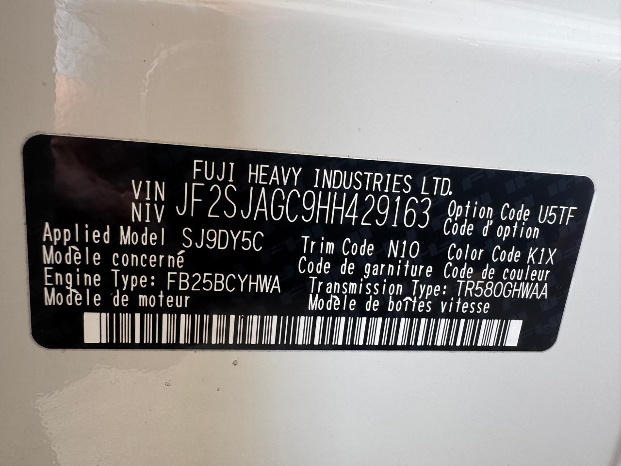 Subaru Forester 2.5i Premium 2017