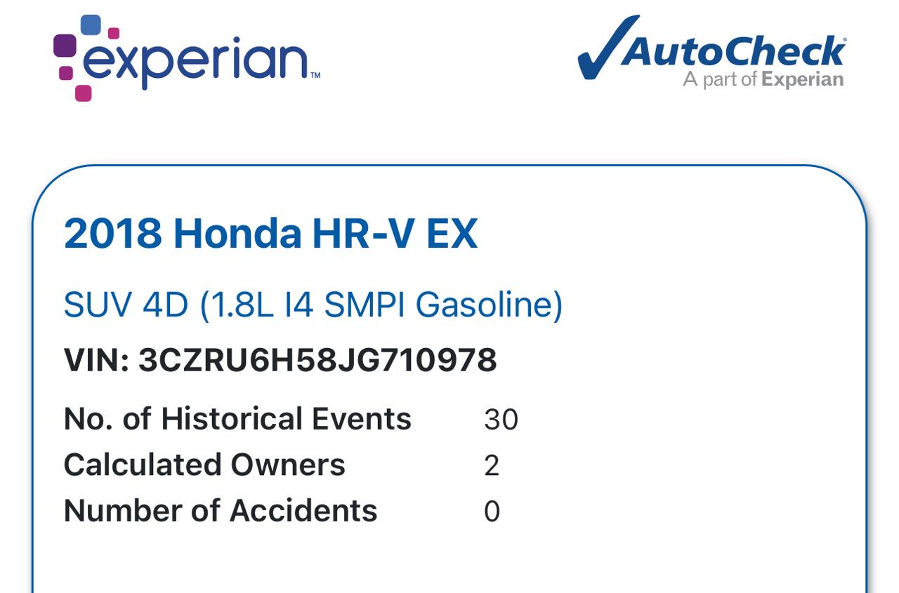 Honda HR-V EX AWD 2018
