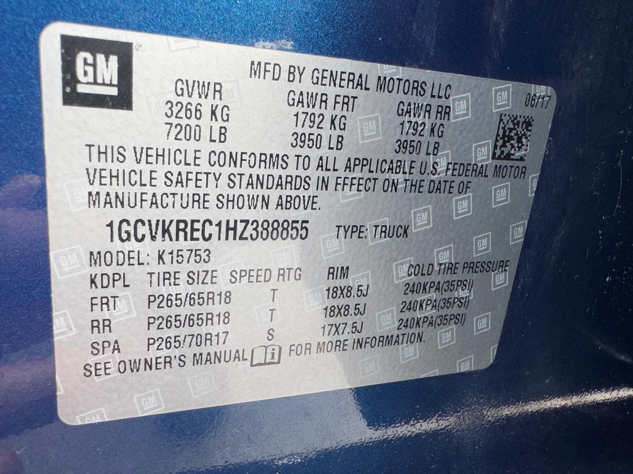 Chevrolet Silverado 1500  2017