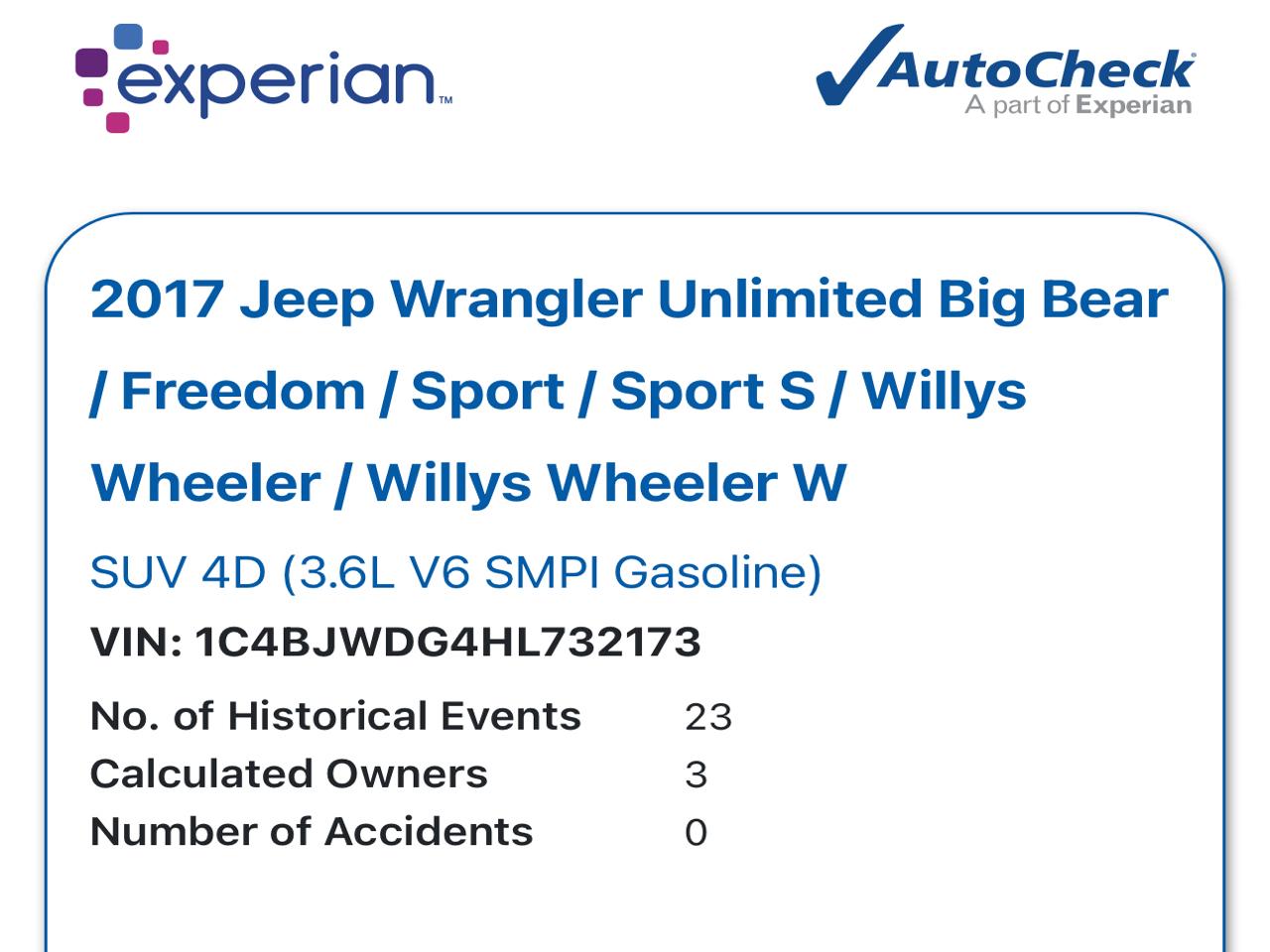 Jeep Wrangler Unlimited Sport 4x4 2017