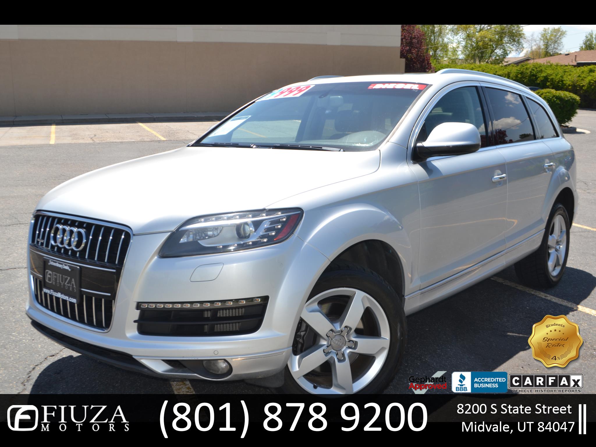 Used 2014 Audi Q7 TDI quattro Premium for Sale in Utah Salt Lake City