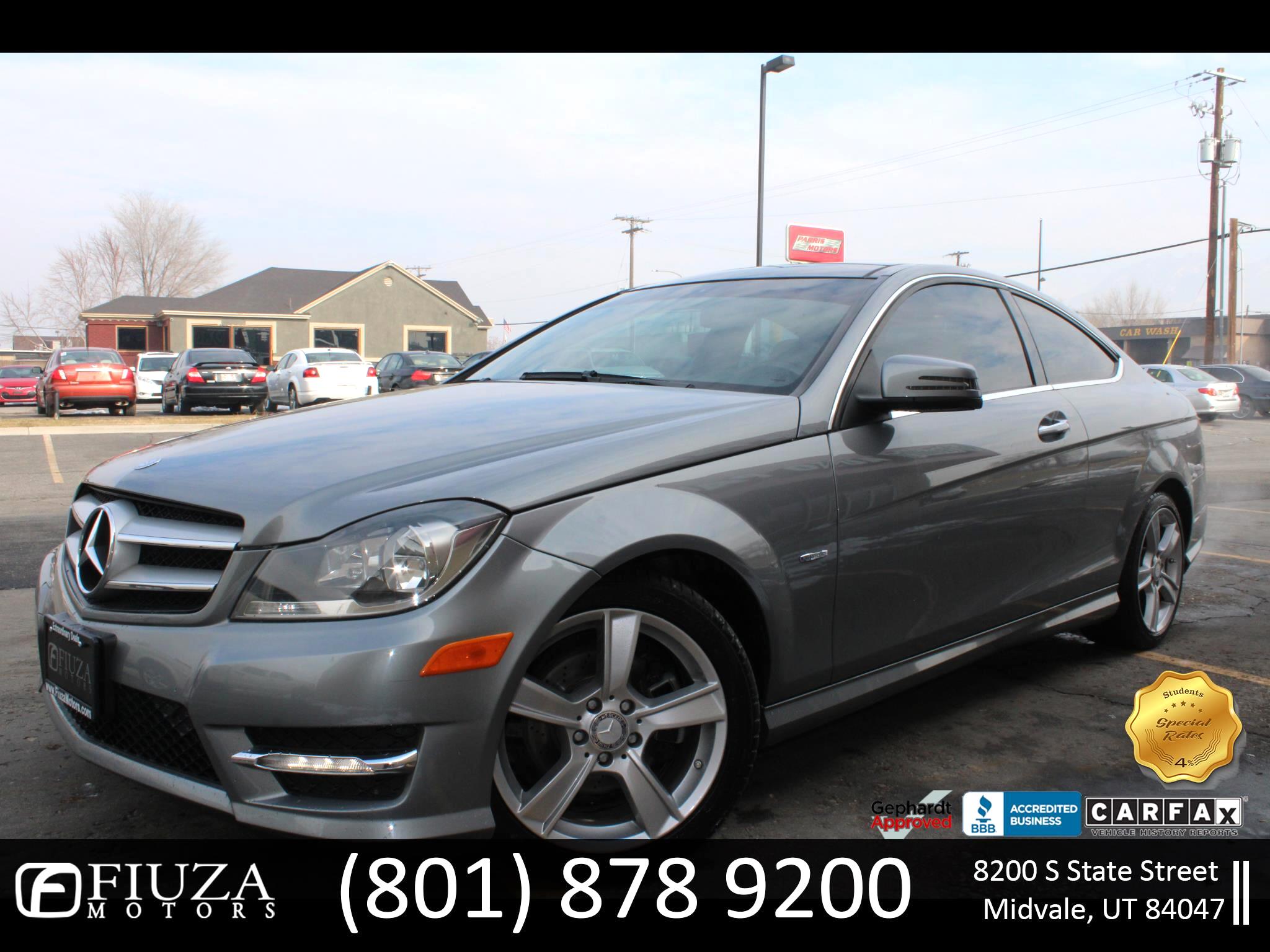 Used 2012 Mercedes Benz C Class C250 Coupe For Sale In Utah