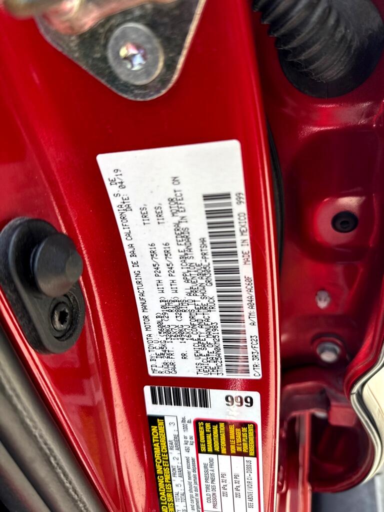 Toyota Tacoma SR5 Double Cab Long Bed V6 6AT 4WD 2019 Toyota Tacoma SR5 Double Cab Long Bed V6 6AT 4WD 2019