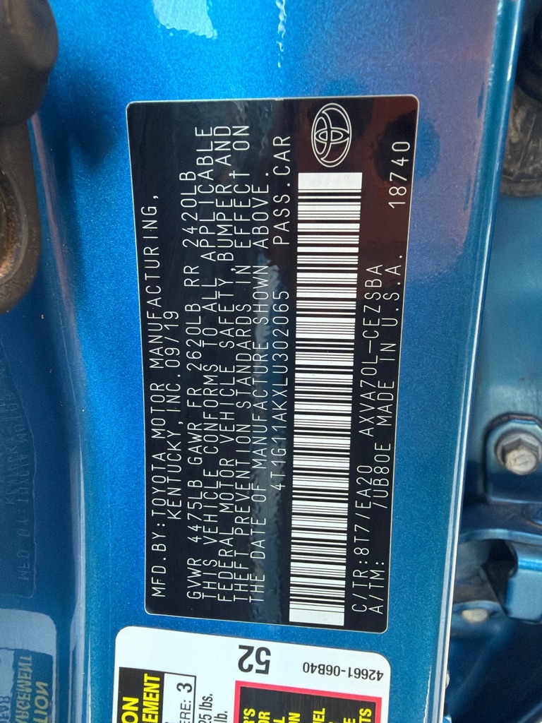 Toyota Camry SE 2020 Toyota Camry SE 2020