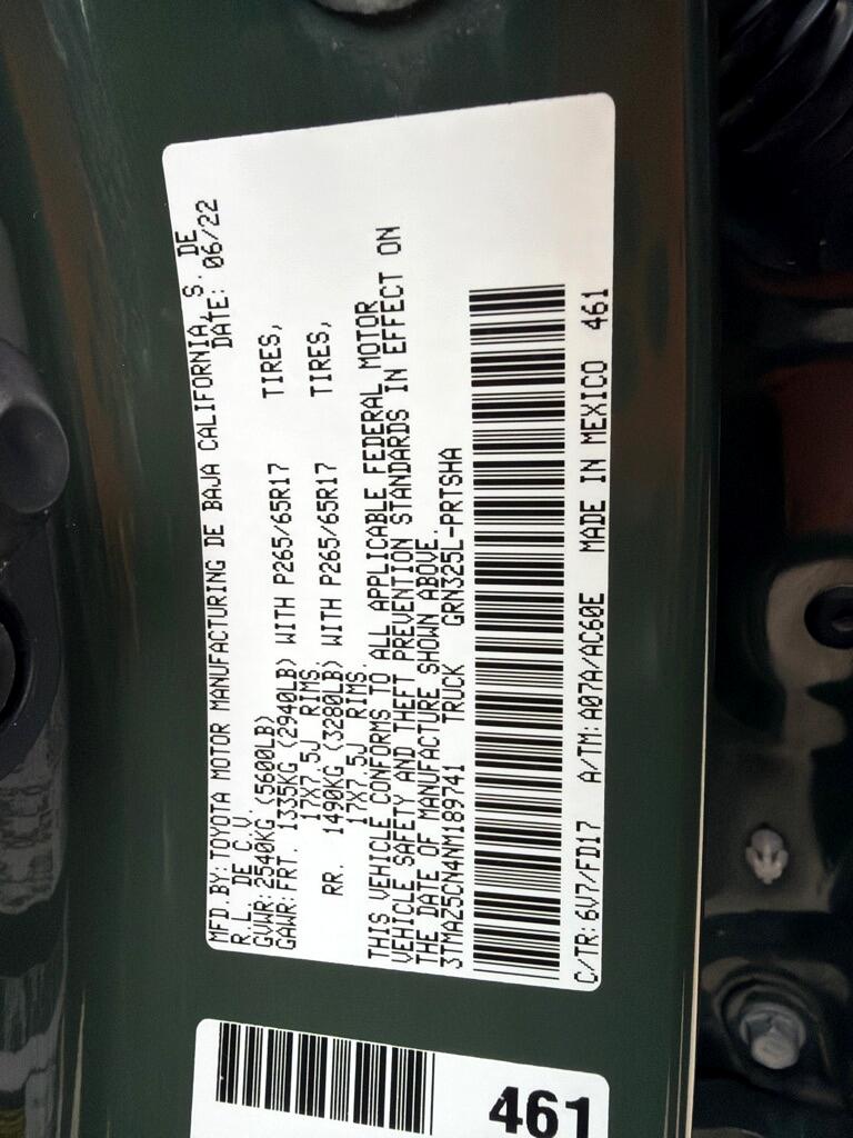 Toyota Tacoma SR5 Double Cab Long Bed V6 6AT 2WD 2022