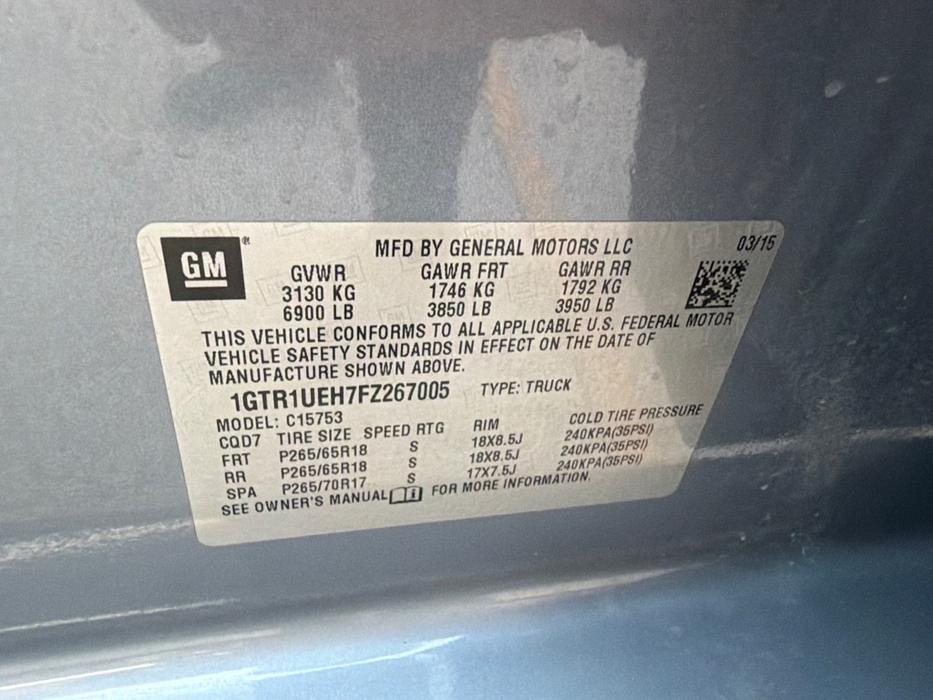 GMC Sierra 1500 SLE Double Cab 2WD 2015