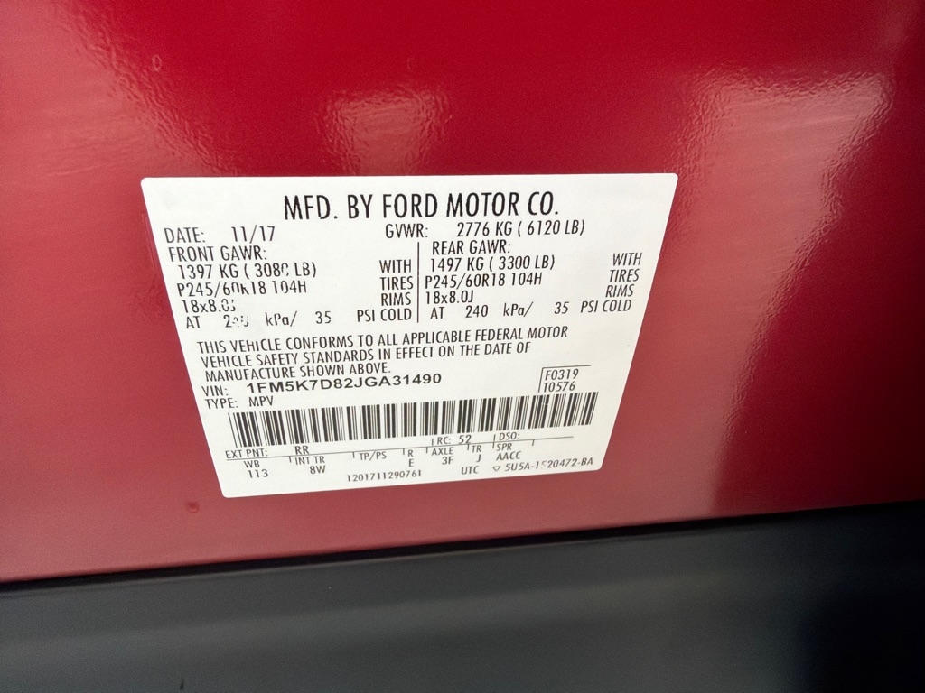 Ford Explorer XLT FWD 2018