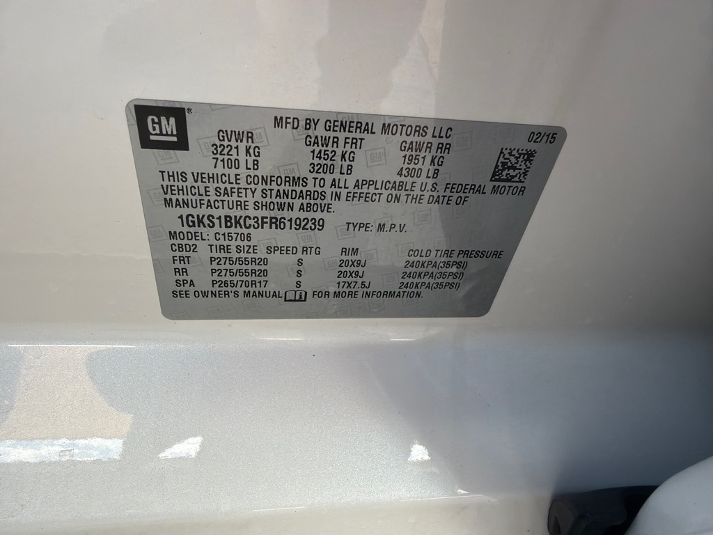 GMC Yukon SLT 2WD 2015