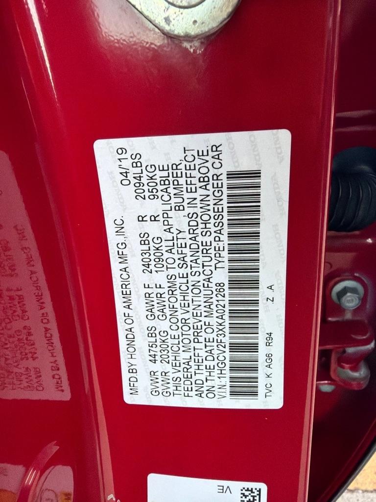 Honda Accord Sport 2.0T 2019