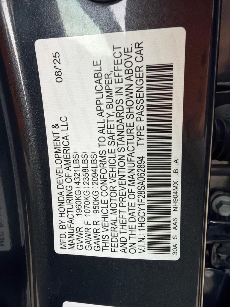 Honda Accord LX 2025