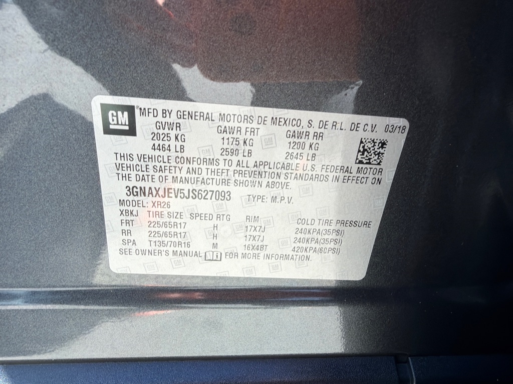 Chevrolet Equinox LT 2WD 2018