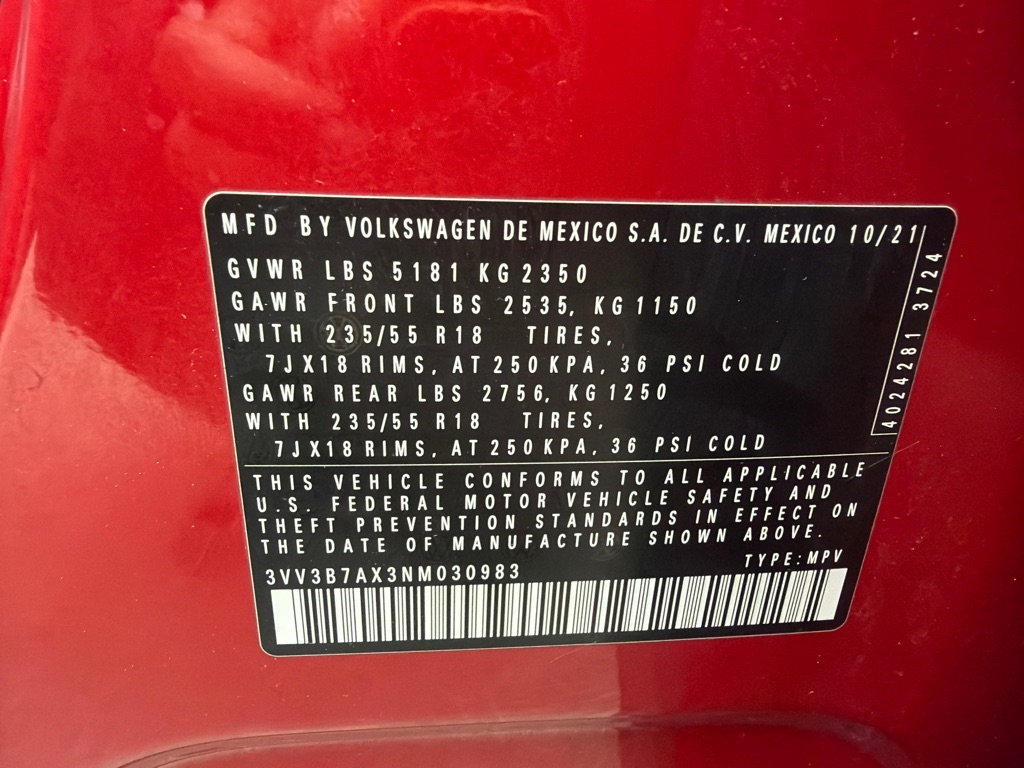 Volkswagen Tiguan SE 2022