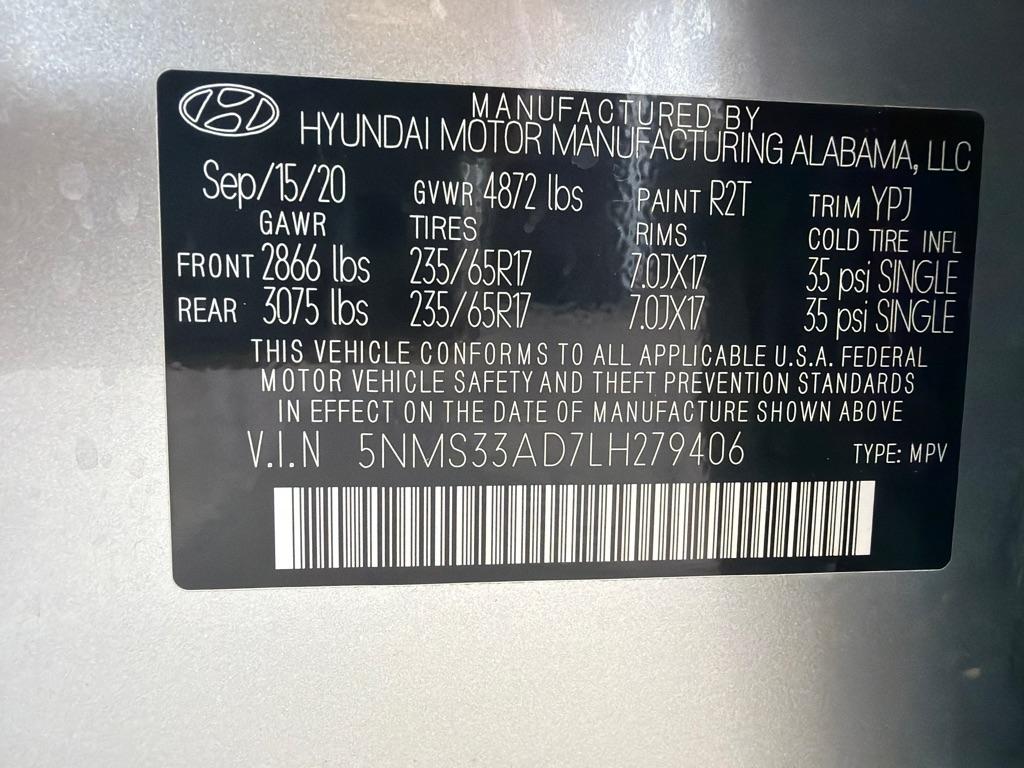 Hyundai Santa Fe SEL 2.4 2020