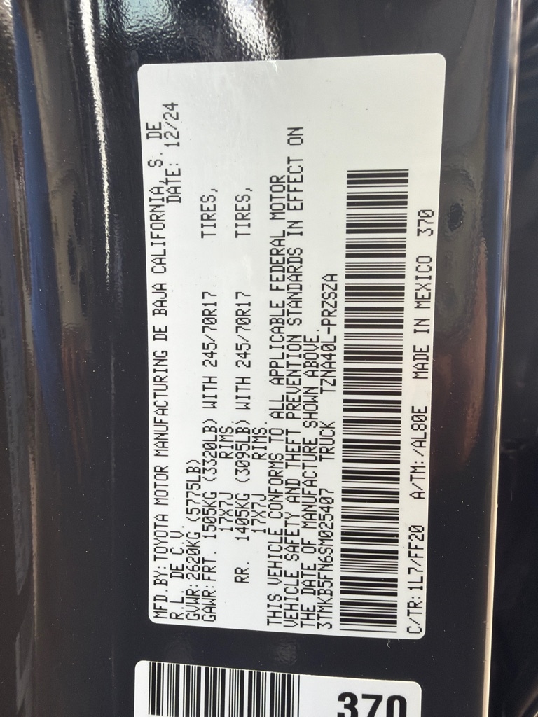 Toyota Tacoma TRD Sport Double Cab 2WD 2025