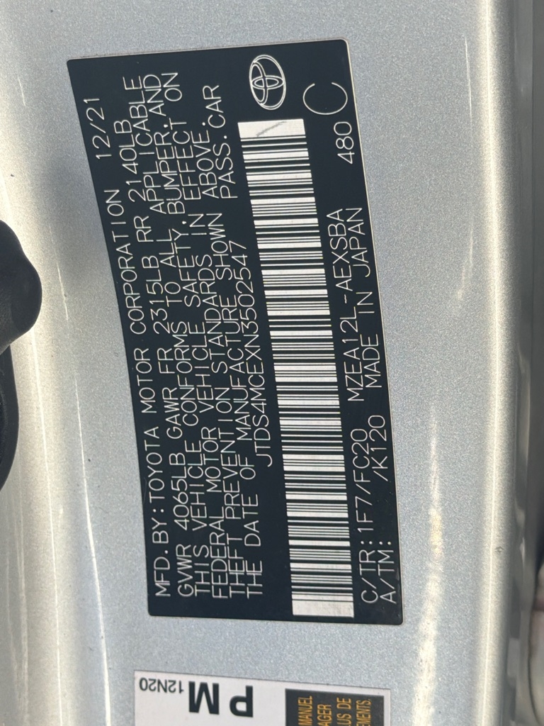 Toyota Corolla SE 2022