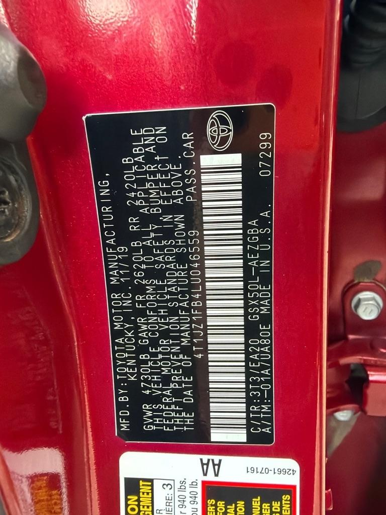 Toyota Avalon XLE 2020