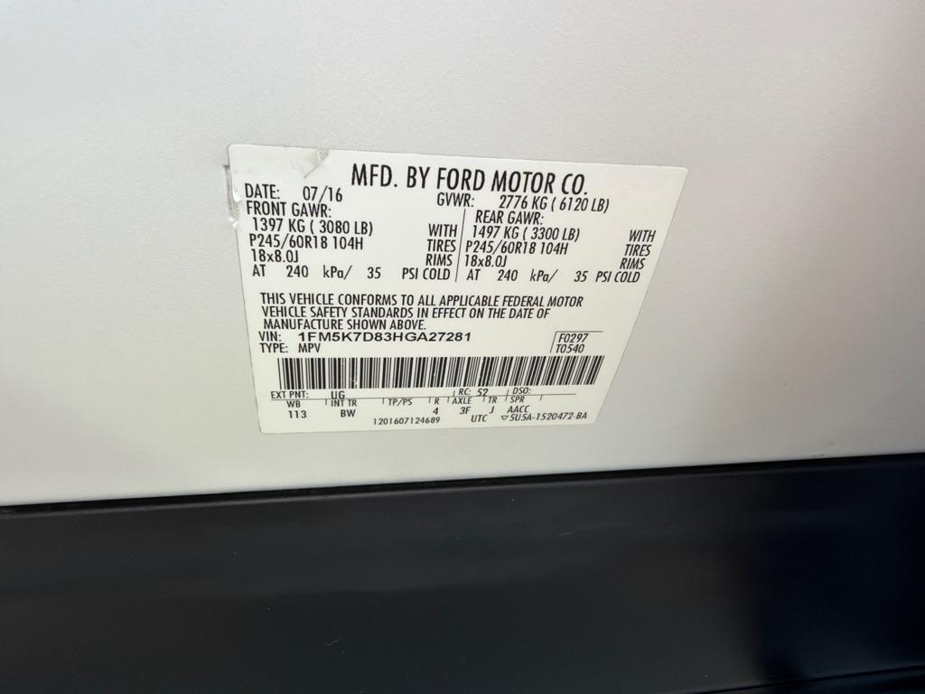 Ford Explorer XLT FWD 2017