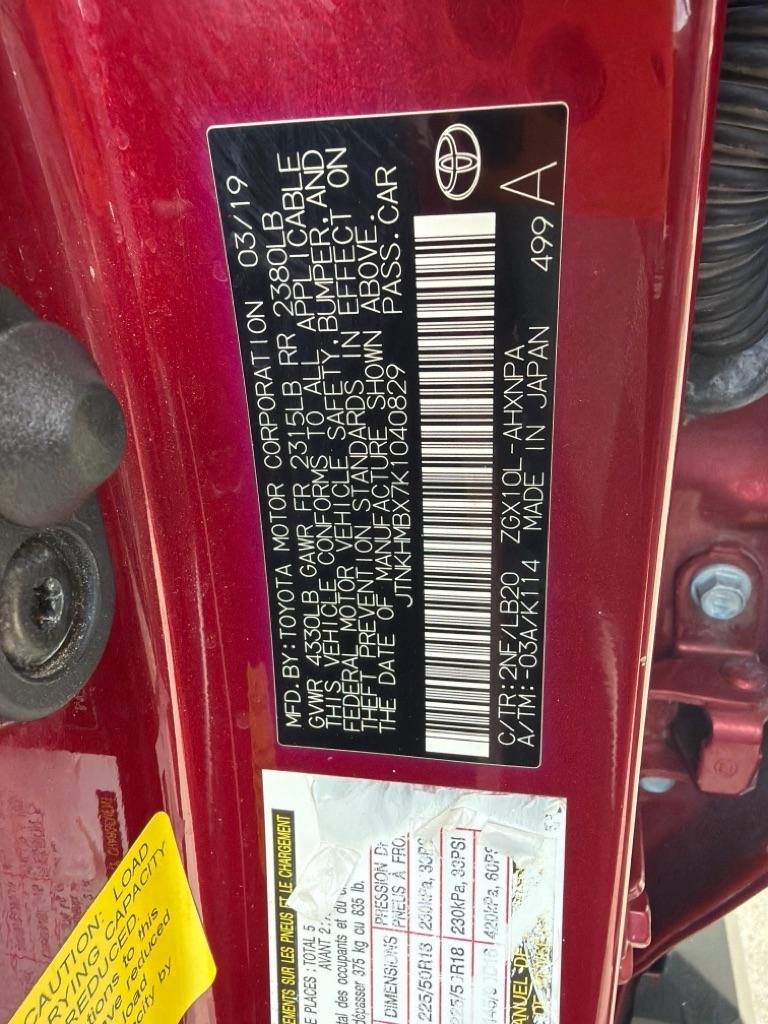 Toyota C-HR XLE 2019