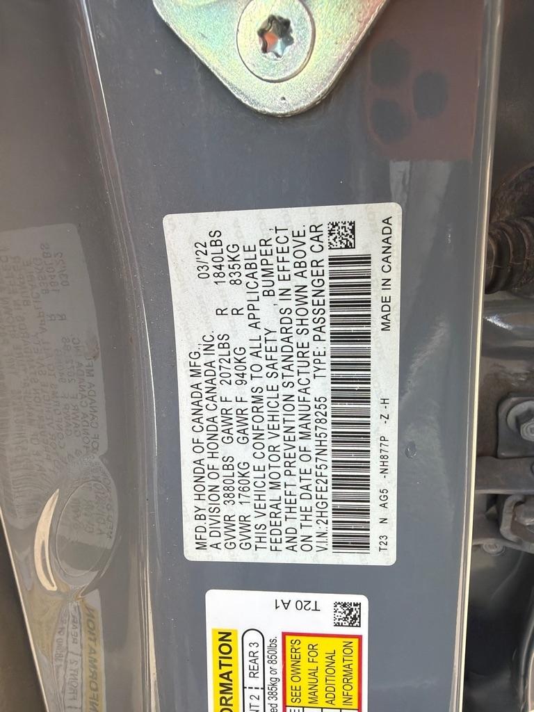 Honda Civic Sport 2022