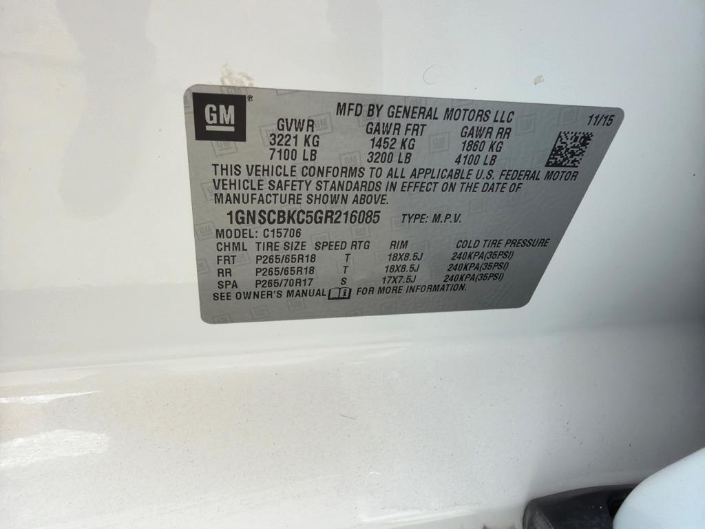 Chevrolet Tahoe LT 2WD 2016