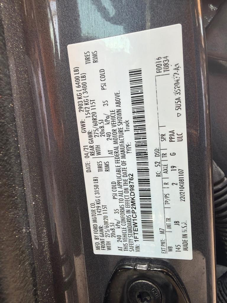 Ford F150  2021
