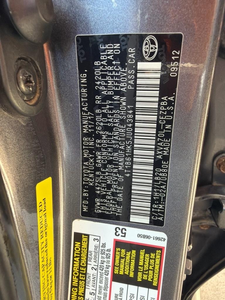 Toyota Camry  2018