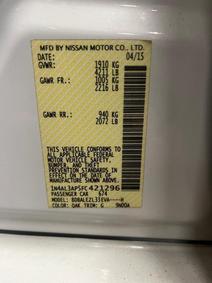 Nissan Altima 2.5 S 2015