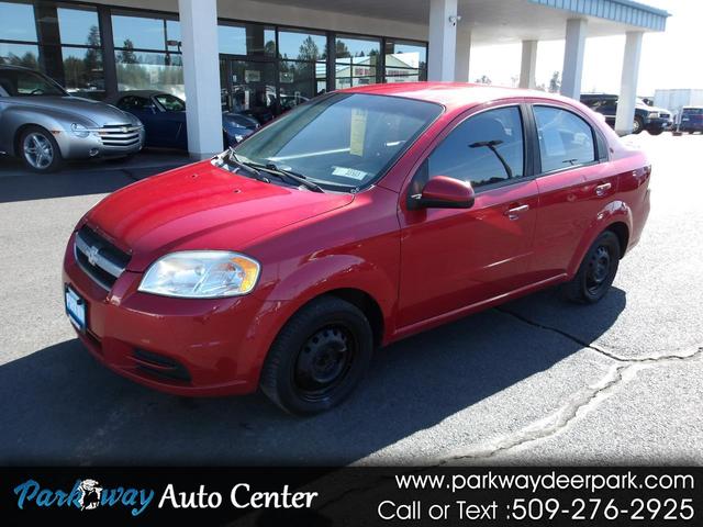 Red 2010 Chevrolet Aveo 1LT Sedan FWD Sedan Front-Wheel Drive Automatic