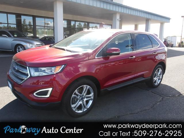 Red 2018 Ford Edge SUV / Crossover All-Wheel Drive Automatic