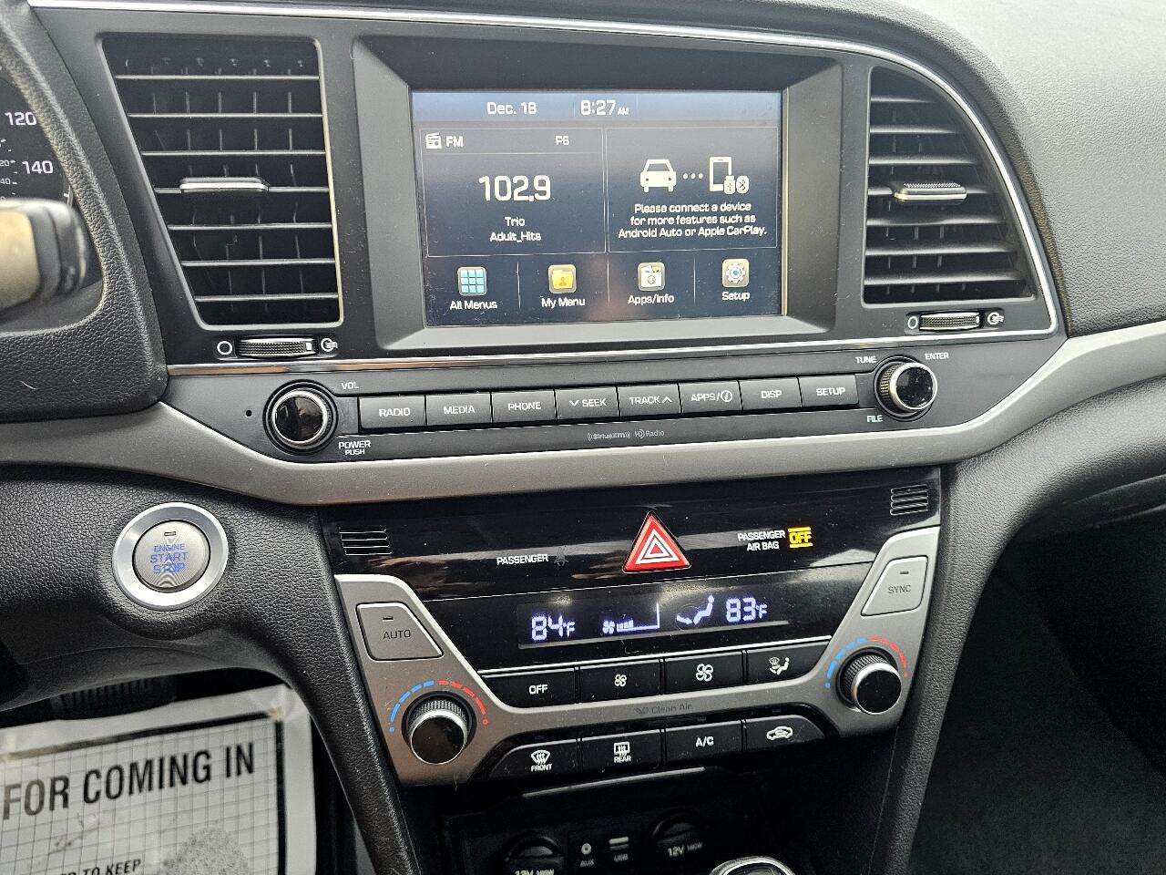 Hyundai Elantra Value Edition 2.0L Auto (Ulsan) 2018