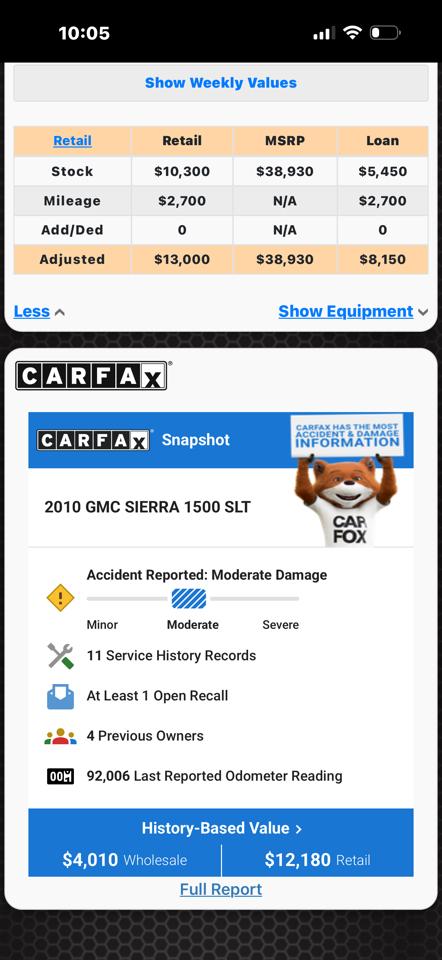 GMC Sierra 1500 SLT Ext. Cab 4WD 2010