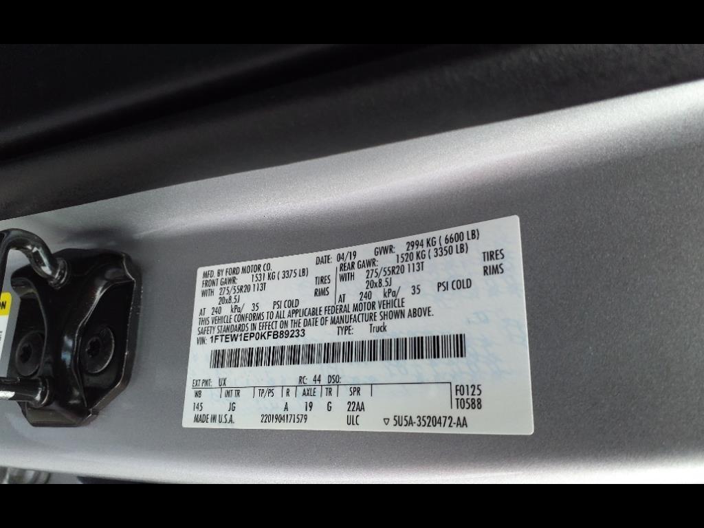 Ford F-150 XL 4WD SuperCrew 5.5' Box 2019