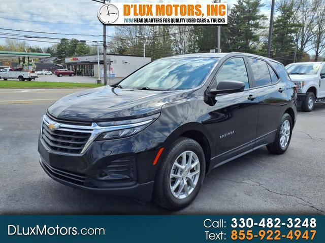Black 2022 Chevrolet Equinox LS AWD with 1FL SUV / Crossover Four-Wheel Drive 6-Speed Automatic