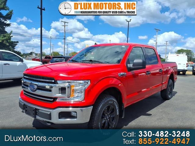 Red 2020 Ford F-150 Pickup Truck Four-Wheel Drive Automatic