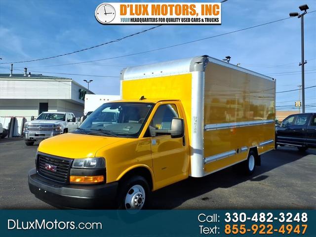 Yellow 2021 GMC Savana Chassis 3500 177 Cutaway RWD Van Rear-Wheel Drive 6-Speed Automatic