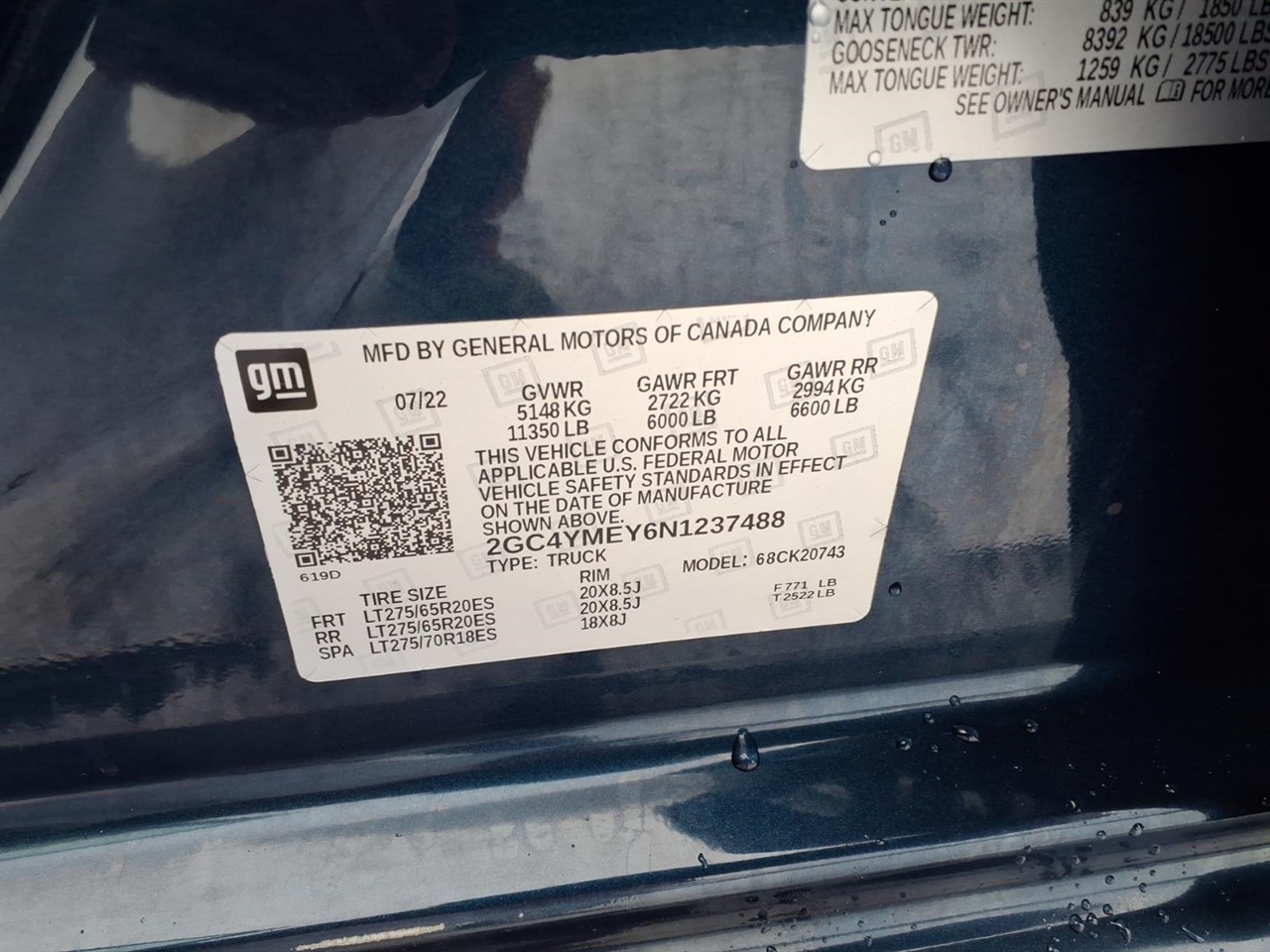 Chevrolet Silverado 2500HD 4WD Crew Cab 159" Custom 2022