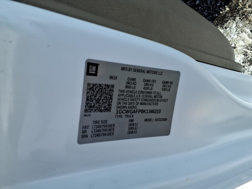 Chevrolet Express Cargo Van RWD 2500 135" 2019